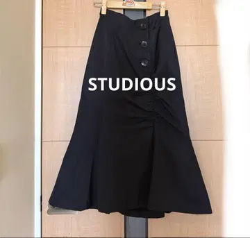 STUDIOUS 머메이드 스커트 블랙 일본제