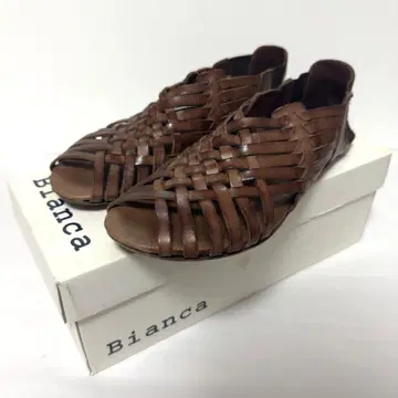 Bianca 비앙카 메쉬 가죽 샌들