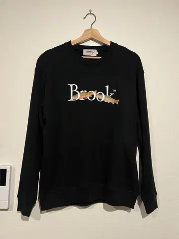 Brook 브룩 블랙 블랙 맨투맨