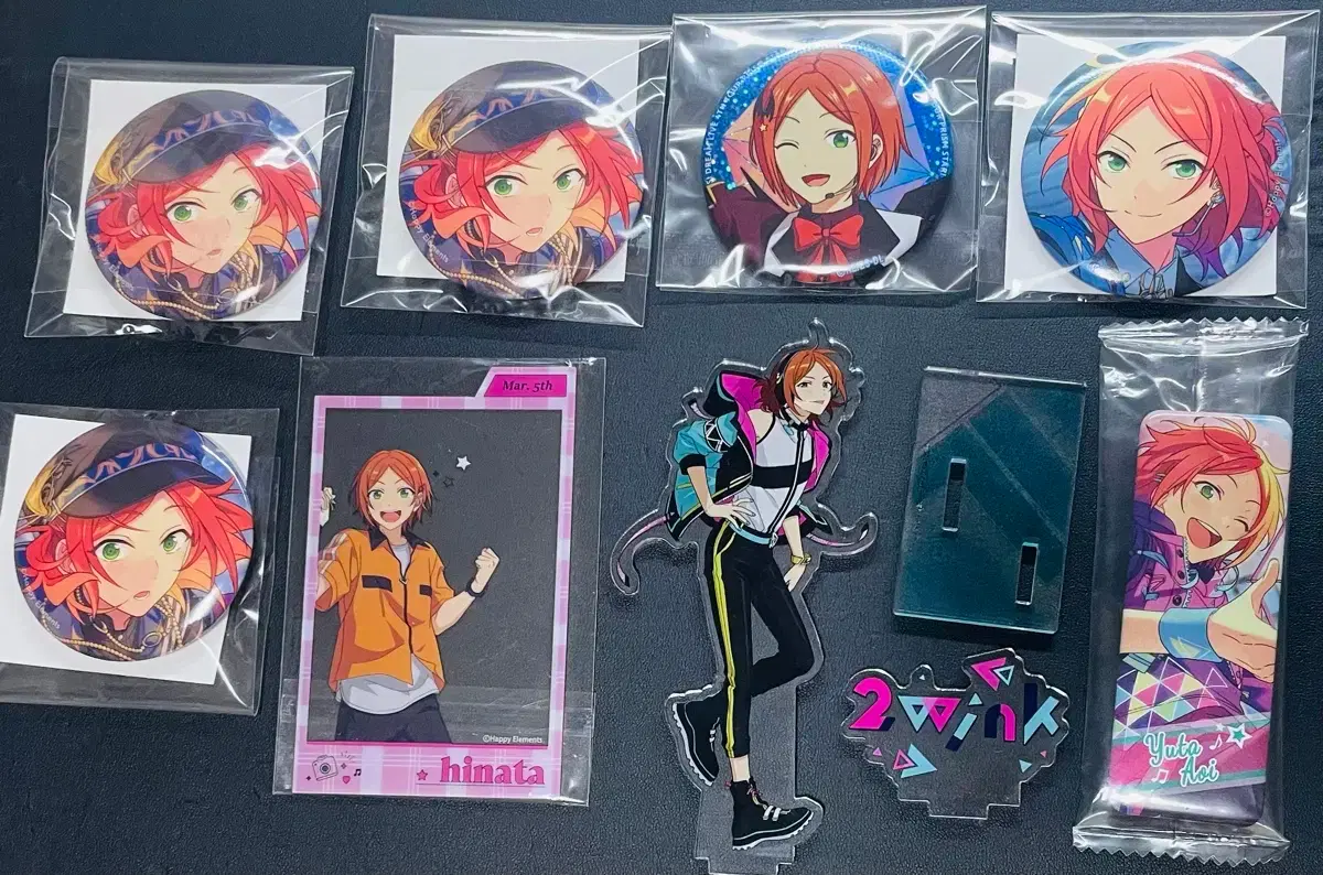 Bulk) Ensemble Stars Hinata Yuta Idol Collection New Illustration Acrylic PASHAPhoto Shot