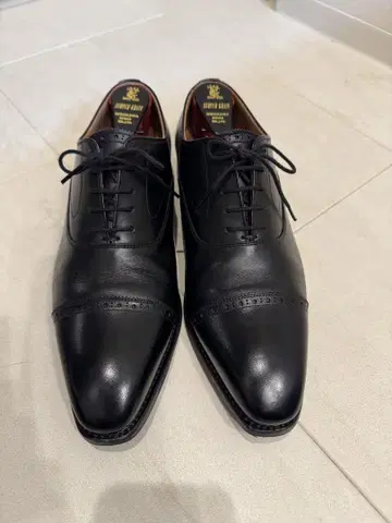 SCOTCH GRAIN 남성 신발 가죽 신발 블랙 25cm 박스 있음