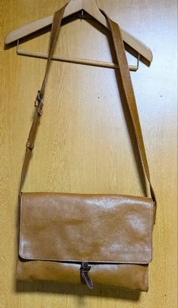 브라운 숄더백