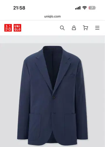 새상품 유니클로 감동 자켓 감동 팬츠 시어서커