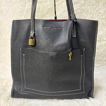 새상품급 MARC JACOBS 그라인드 토트백 블랙 숄더 천연 가죽
