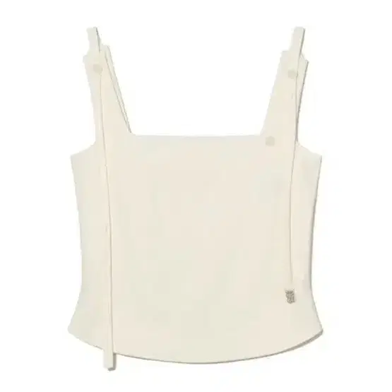 ★GLOWNY★ PURE MODAL SLIT TANK (WHITE MELANGE) PURE MODAL SLIT TANK (WHITE MELANGE) - GLOWNY