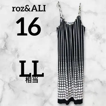 roz&ali 캐미 롱 원피스 [LL] 모노톤 체인 끈 넉넉한핏