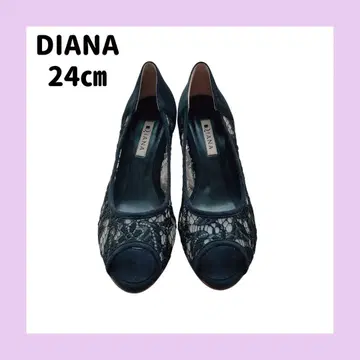 DIANA 레이스 오픈토 펌프스 24cm