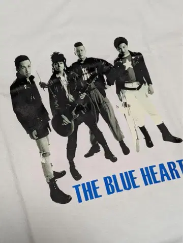 블루하츠 The Blue hearts 티셔츠 밴드 티셔츠 락 티