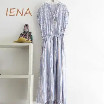새상품 IENA 이에나 스트라이프 원피스 MANTECO