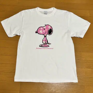 스누피 Snoopy's OKINAWA POP.JP 오키나와 한정판 티셔츠