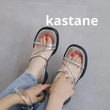 kastane 청키힐 샌들