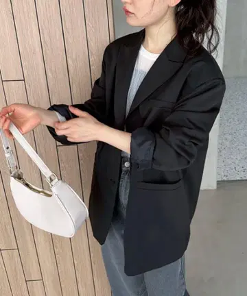 feepur 페퓨르 오버 테일러드 자켓 블랙 M