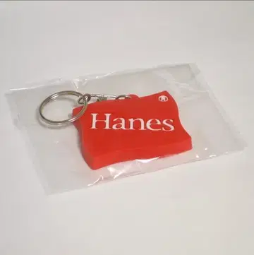 Hanes 로고 모양 키링 빨간색