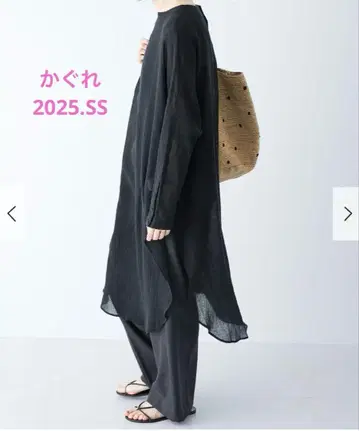 카구레 거즈 롱 튜닉