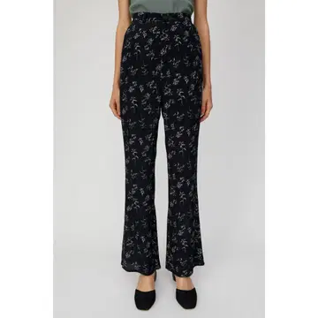 MOUSSY 플라워 프린트 플레어 팬츠 사이즈 1