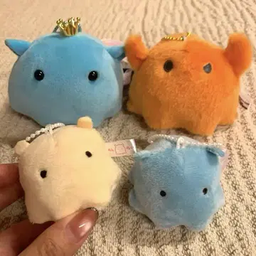 심해문어 봉제인형 마스코트 키체인 4개 세트