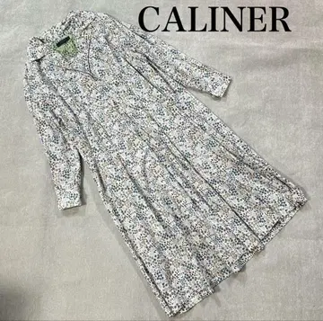 CALINER 칼리네 꽃무늬 코튼 롱 셔츠 원피스 인도산