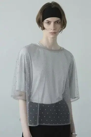 RHINESTONE SHEER TOPS CLANE