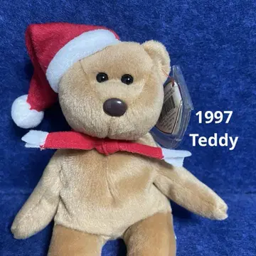 ty 비니 베이비즈 1997 Teddy 곰 크리스마스 봉제인형