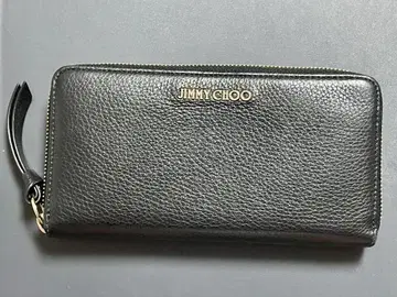 JIMMY CHOO 블랙 가죽 장지갑