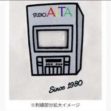 STUDIO ALTA 신주쿠 알타 그랜드 피날레 수량 한정 자수 토트백