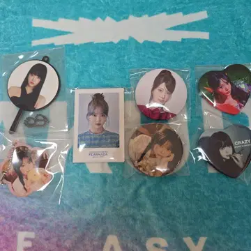 LE SSERAFIM 캔뱃지 키링 세트 은채