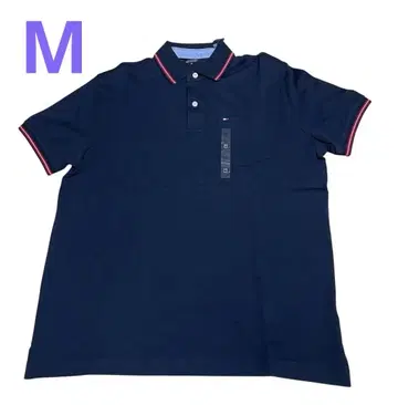 미사용 새상품 TOMMY HILFIGER 네이비 피케 셔츠 M