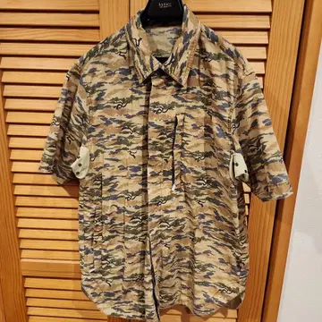 maharishi 마하리시 반팔 셔츠 카모플라쥬 카키 일본풍 패턴