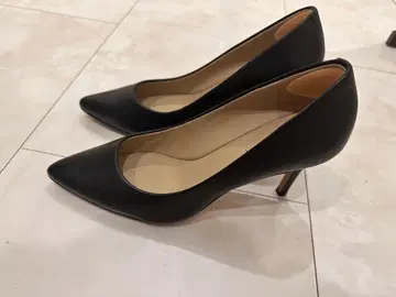 블랙 스틸레토 하이힐 약 8cm