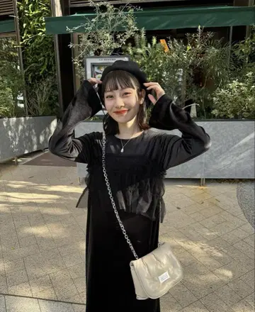 hinari 튤 뷔스티에 set 벨로아 원피스 FREE 블랙