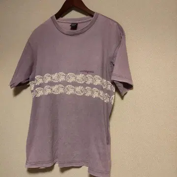 USA patagonia 오가닉 코튼 티셔츠 M 퍼플