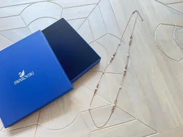 Swarovski 스와로브스키 로즈 골드 롱 목걸이 펄