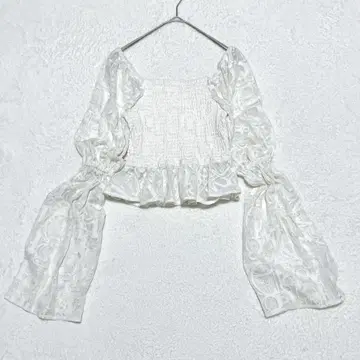 다리치 상의 레이스 화이트 F 사이즈 플레어 귀여운 키레카와 스타일
