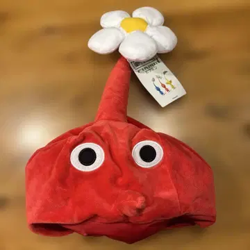 피크민 흉내내기 모자 빨간 피크민
