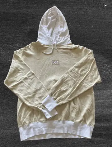 Lee XL 크림색 후드티