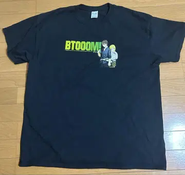 BTOOOM! 캐릭터 티셔츠 XL 블랙 애니메이션 90년대 00년대