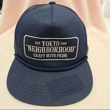 NEIGHBORHOOD 메쉬 백캡 네이비