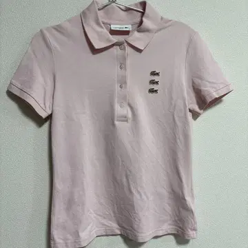 LACOSTE 핑크 피케 셔츠 36 품번 PF7352