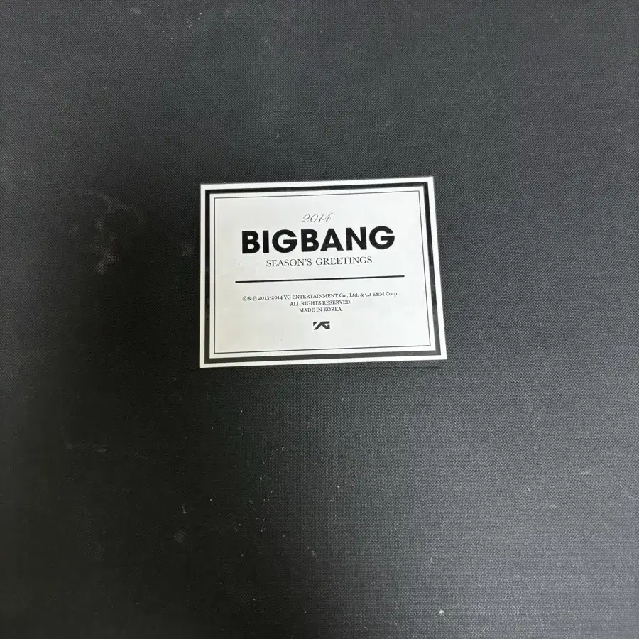 アイドル BIGBANG G-DRAGON SEASON'S GREETING S G-DRAGON | 지드래곤 Bigbang 2014 season's greetings G-dragon