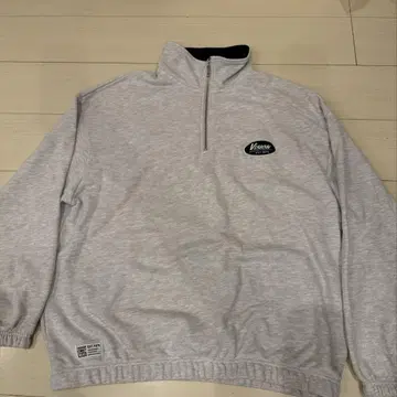 VISION STREET WEAR 그레이 하프 지퍼 트레이너 LL