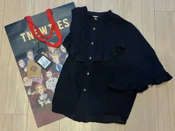 tnewties 달의 주문을 외쳐 블랙 블라우스 S