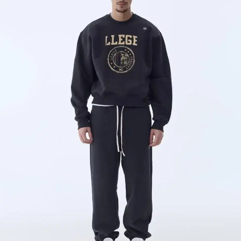 [RECTO] / ☆ LLEGE LOGO SWEATSHIRT / BLUISH CHARCOAL/ UNISEX RECTO - Official Website