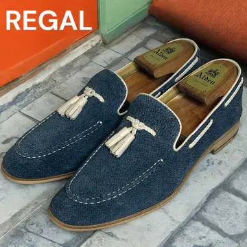 미사용 새상품 REGAL 데님풍 태슬 로퍼 51DR 25.5