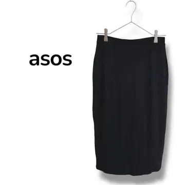[ASOS] 타이트 스커트 택 포함 스트레치 블랙 심플