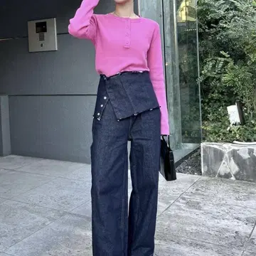 [mystic] 멀티WAY 데님 블랙 S사이즈 사이즈1