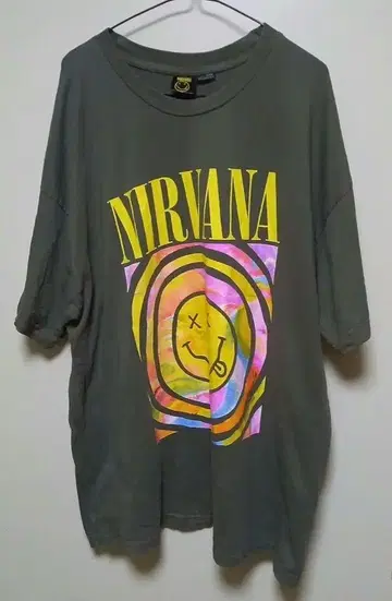 빈티지 NIRVANA 그레이 오버 사이즈 티셔츠 XL 기무라 타쿠야
