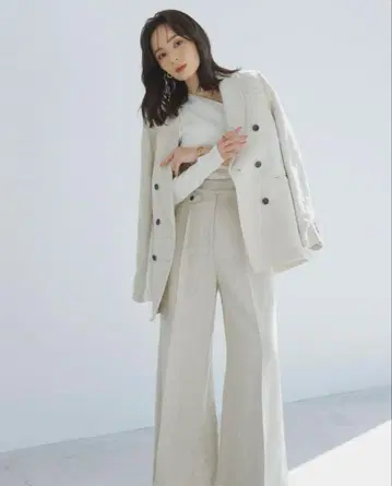 anuans 린넨 자켓 린넨 팬츠 셋업 M