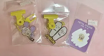 BTS JIMIN 지민 클립 키링 & 메탈 스티커 세트