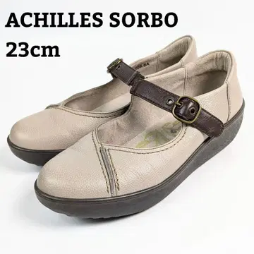 아킬레스 솔보 스트랩 펌프스 23cm 웨지솔 그레이지
