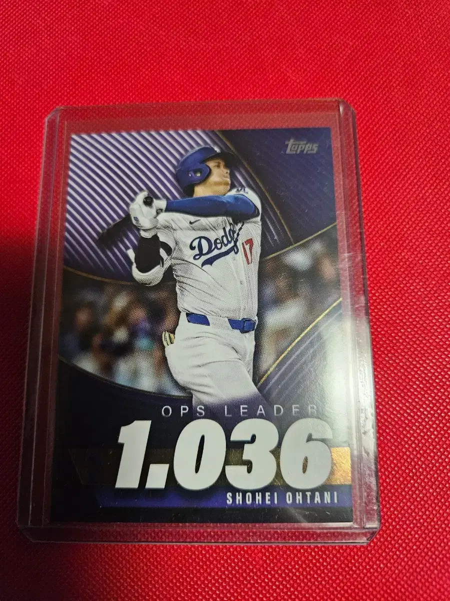 오타니 2025 Topps OPS 리더 카드